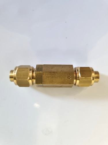 Live steam inline water check