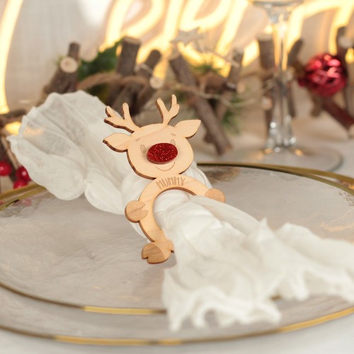 Reindeer with glitter - with,