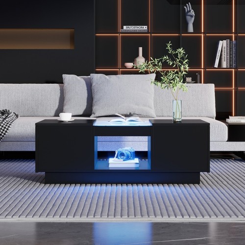 Led coffee table with - led,