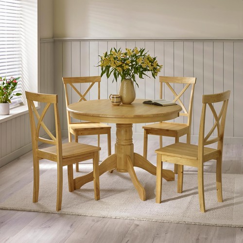 Bude 106cm round wooden dining - bude,
