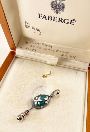 Faberge egg 18k gold diamond - gold,