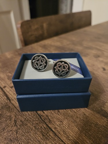 Cufflinks pewter enamel - pewter,