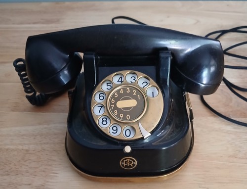 Vintage black belgian ftr bell - black,