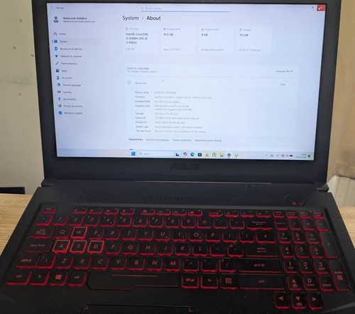 Asus tuf fx504gd gaming laptop - fx504gd,