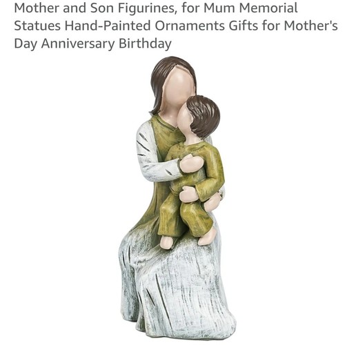 Mother and son figurines - mother,