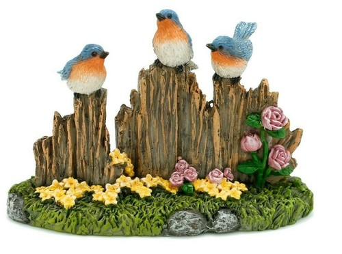 Blue birds chatting - birds,