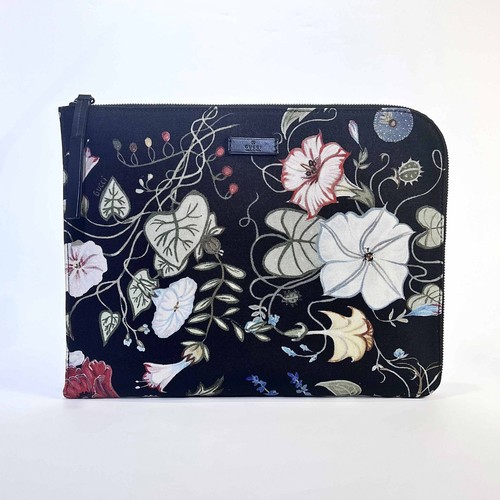 Gucci flower print clutch bag - gucci,