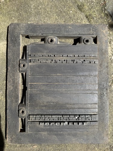 Vintage letterpress metal - vintage,