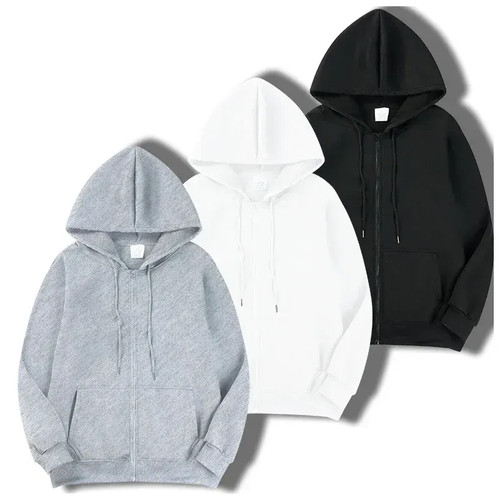 Mens cotton zip - zip, hoodie