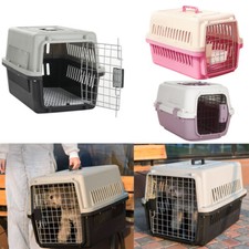 Grey large pet carrier - grey, cat