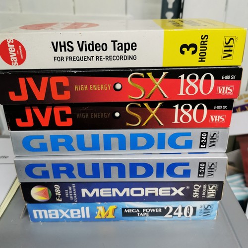 Vhs blank video cassette - 7,