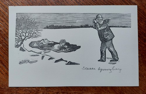Sven ljungberg signed woodcut - ljungberg,