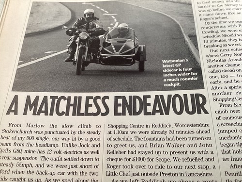 Matchless g80 sidecar outfit - sidecar,