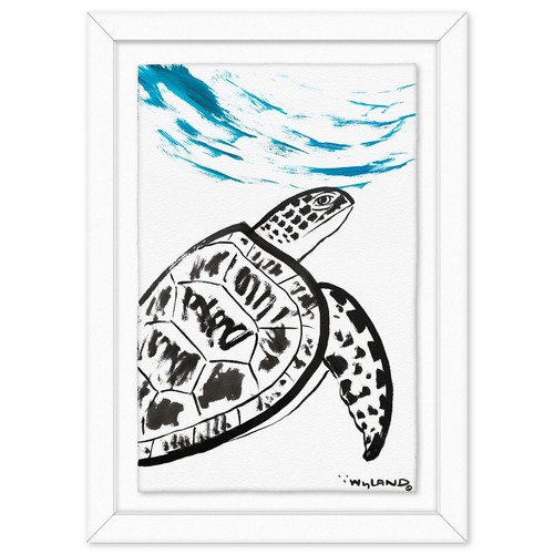 Wyland original sumi - wyland-, ink