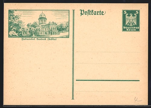 Postcard landeck silesia - landeck, /