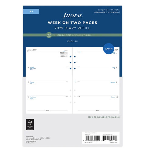 Filofax 2027 diary - a5, week