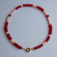 Red and coral - red, glass