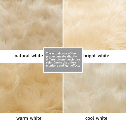 Faux fur rug - rug, chairs