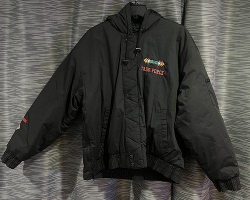 Men black hooded - black, bomber