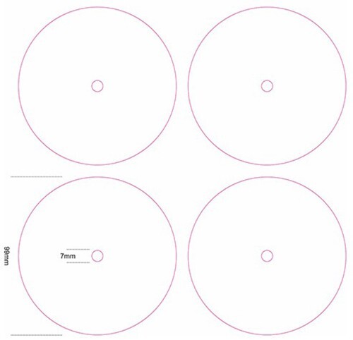 99mm blank matte vinyl - matte, 12"