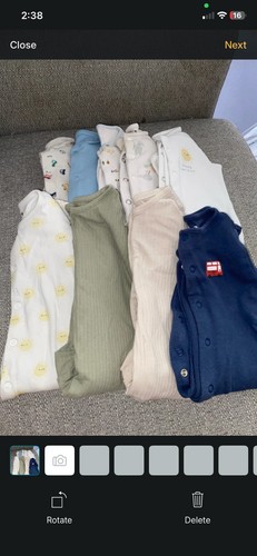 Baby boy sleep suits - 9x,