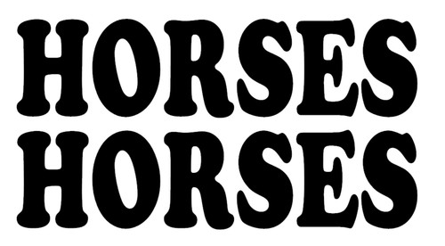 Vinyl horses decals - 1m,