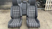 GENUINE 09-12 VW GOLF MK6 GTI INTERIOR SEATS TARTAN CLOTH BUCKET AND DOOR CARDS