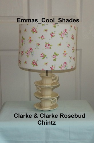 Rosebud handmade lampshade off - rosebud,