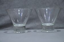 2x Malibu Martini Engraved Cocktail Glass Tiki Bar Pub Brand New 20cl 200ml