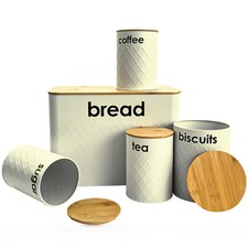 5pc Kitchen Set Bread Bin Tea