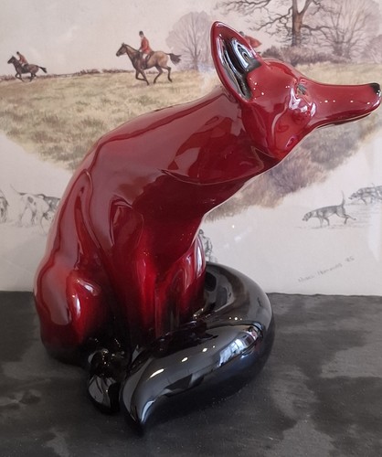 Large royal doulton flambe - royal,