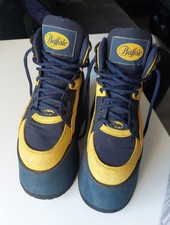 Ultra Rare Vintage 90s Buffalo Tower Platforms , Navy and Yellow