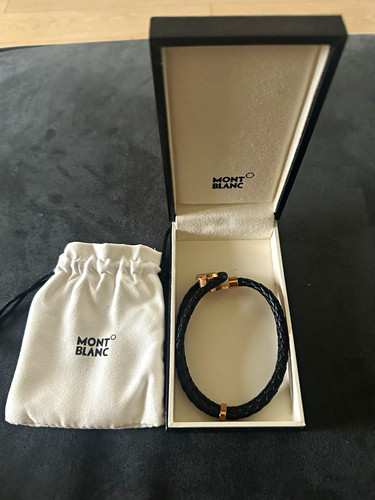 Montblanc men black braided - montblanc, men's