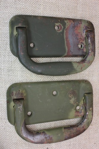 Old tool box drop handles - box,