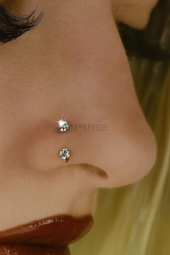 Horseshoe barbell nose lip - barbell,