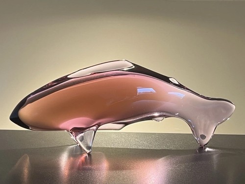 Vintage handcrafted glass fish - vintage,