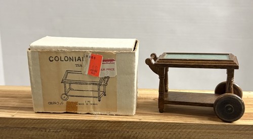 Vtg colonial miniature wooden - miniature,