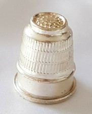 Silver Tone ~ Thimble ~ Good