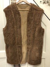 100% Real Sheepskin Gilet Fur