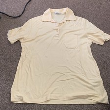 st michaels marks and spencer Yellow Polo Shirt Size 12