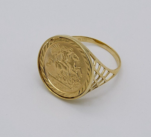375 9ct solid gold half - 375,