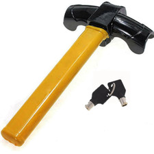 Heavy Duty Steering Wheel Lock Anti Theft Rotary Security Safe Van Car D-34mm