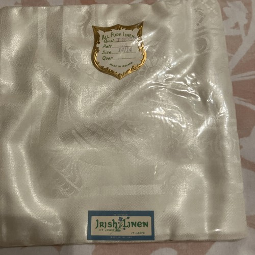 White irish linen vintage - linen,