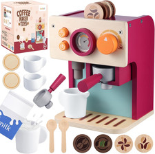 Wooden Coffee Machine Toy for
