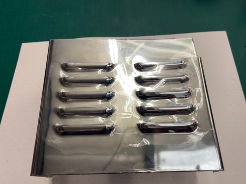 Chrome louvered battery cover - louvered,