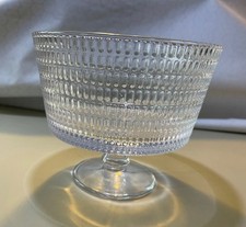 Large Clear Glass Trifle Bowl