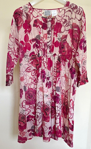 Masai pink white floral line - pink/white,