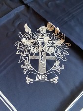 DAKS of London Ladies Scarf Navy Blue Brand New. Very rare