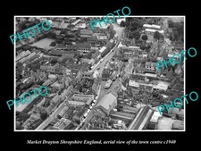 Market drayton england aerial - market,