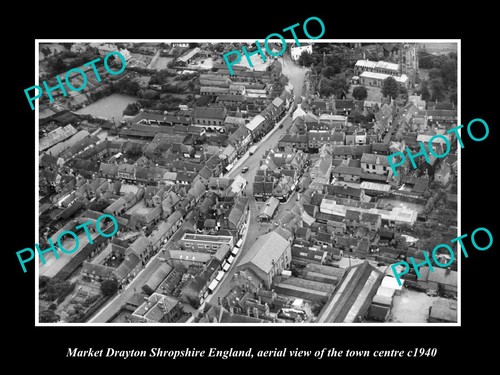 Market drayton england aerial - drayton,